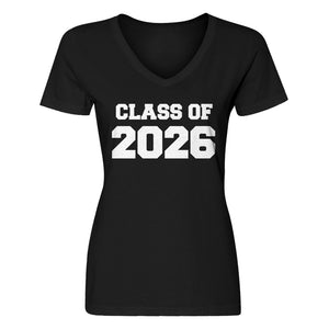 Womens Class of 2026 V-Neck T-shirt