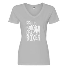 Womens Proud Boxer Parent Vneck T-shirt