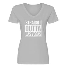 Womens Straight Outta Las Vegas V-Neck T-shirt