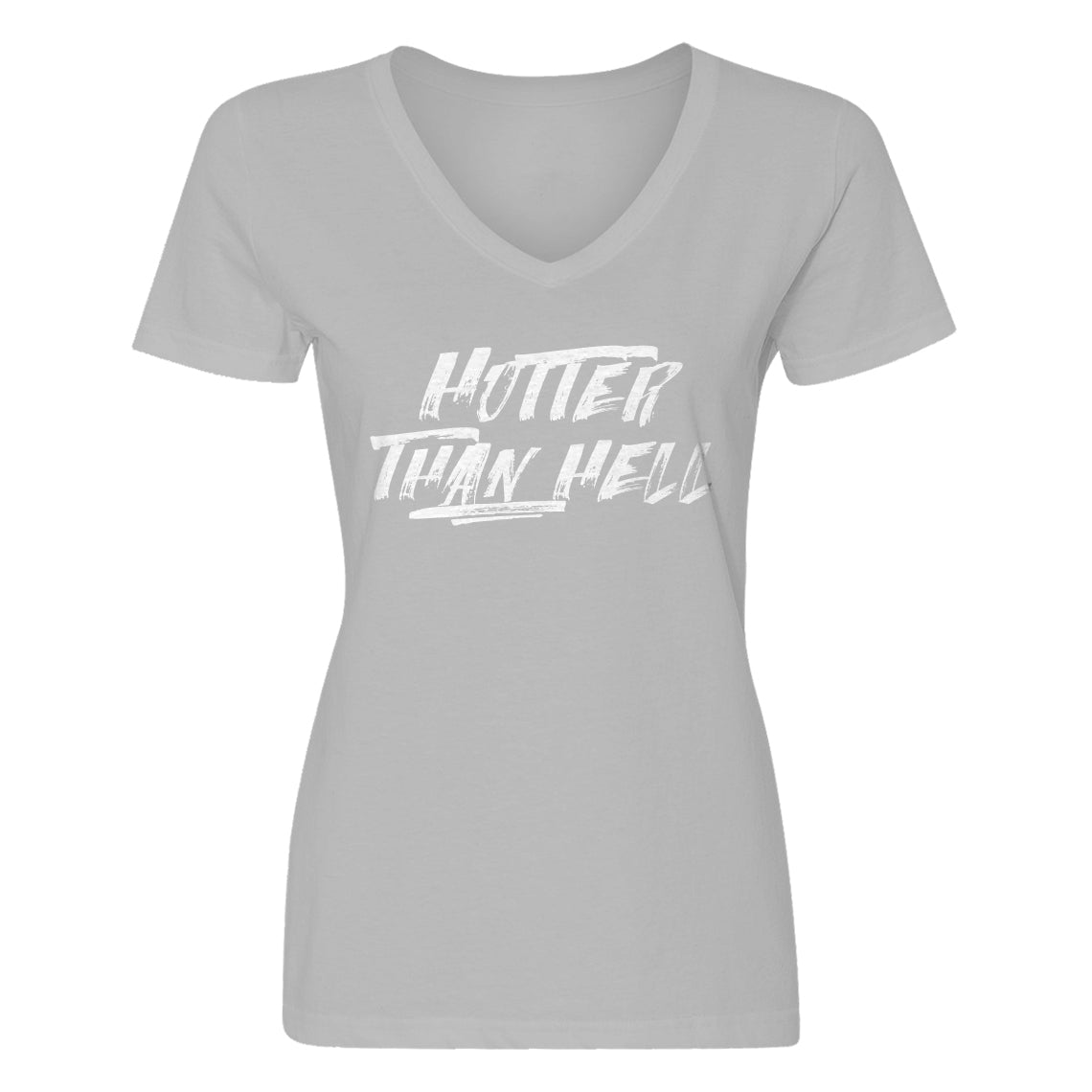 Womens Hotter than Hell Vneck T-shirt – Indica Plateau