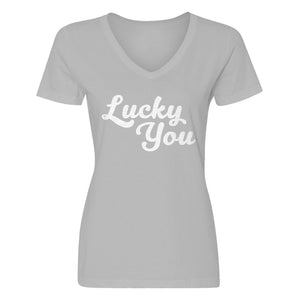 Womens Lucky You V-Neck T-shirt