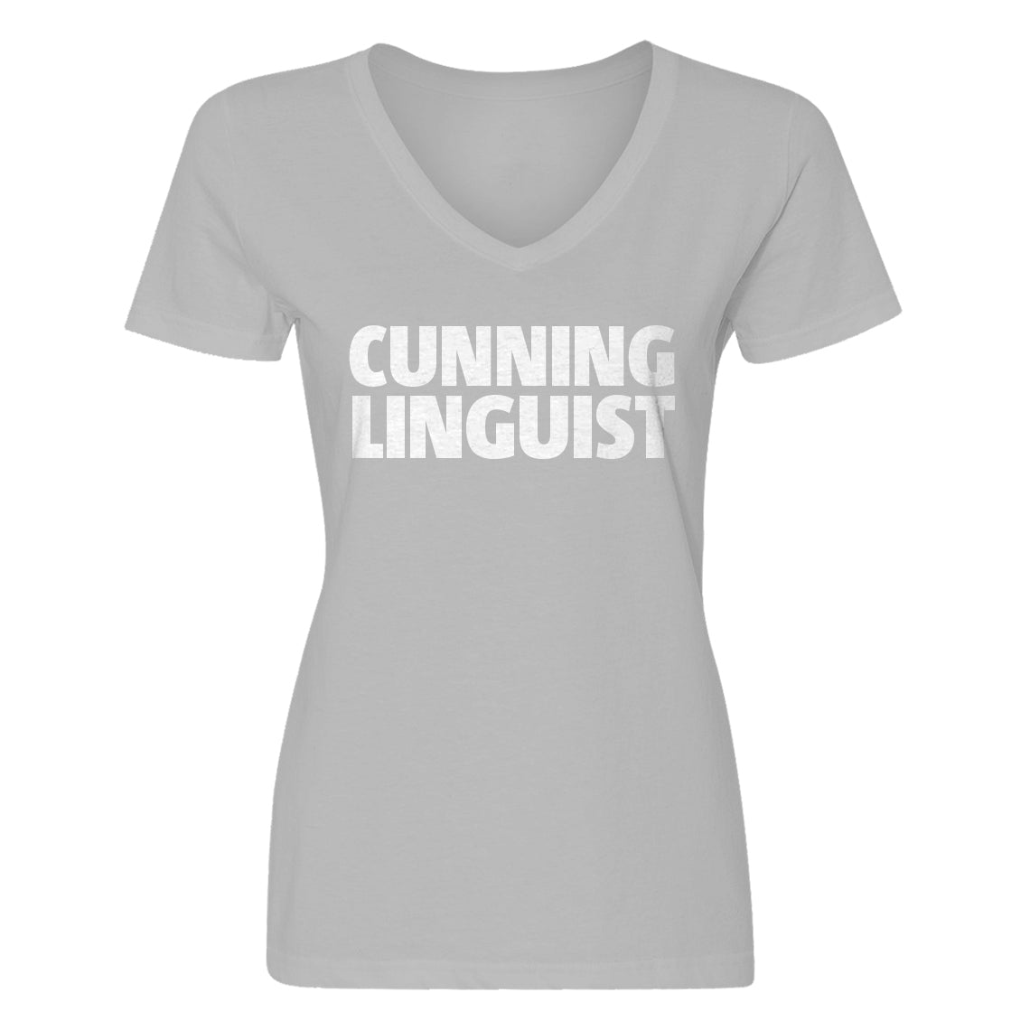 Womens Cunning Linguist Vneck T-shirt