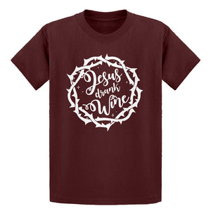 Youth Jesus Drank Wine Kids T-shirt