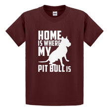 Youth Home is Where my Pit Bull is Kids T-shirt