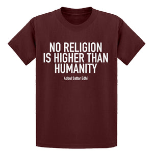 Youth No Religion Higher than Humanity Kids T-shirt