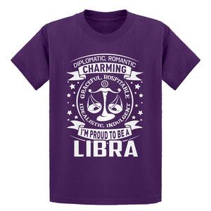 Youth Libra Astrology Zodiac Sign Kids T-shirt