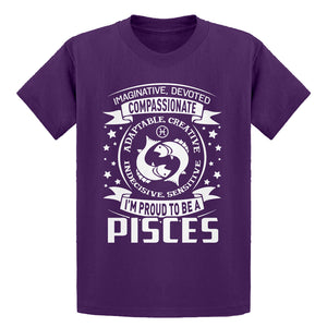 Youth Pisces Astrology Zodiac Sign Kids T-shirt