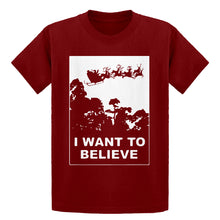 Youth I Want to Believe Santa Kids T-shirt